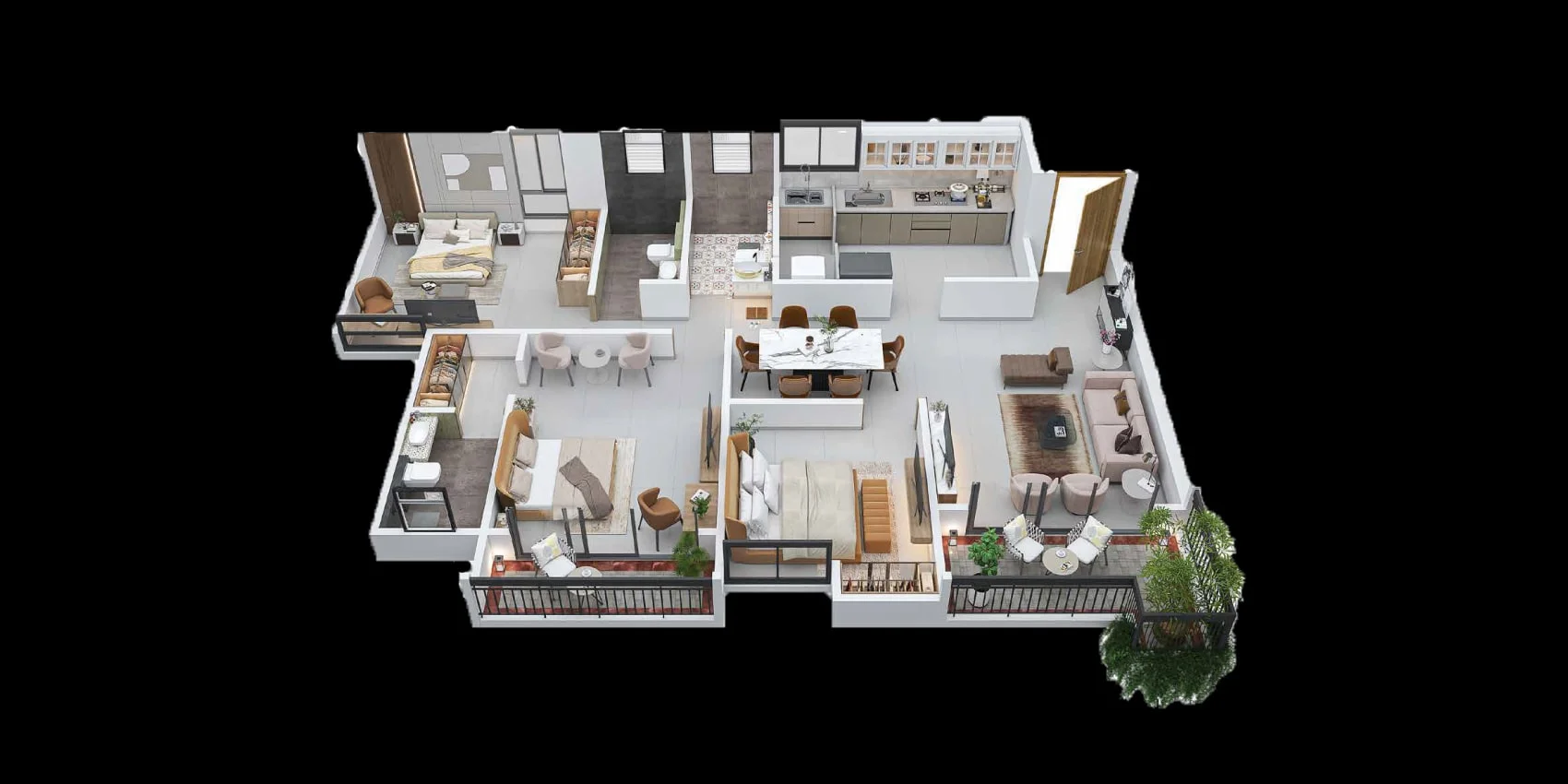 Codename Velvet Balewadi 3 BHK Floor Plan Image