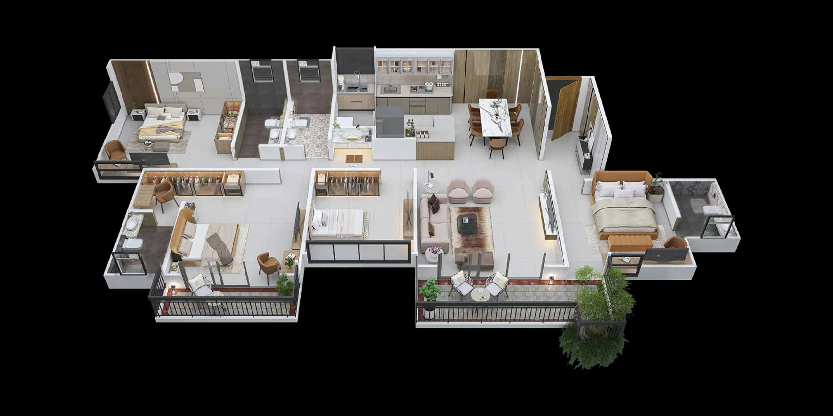 Codename Velvet Balewadi 4 BHK Floor Plan Image